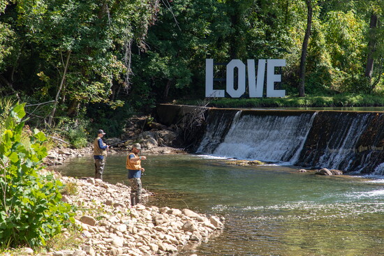 Love sign in Damascus. Photo courtesy of Town of Damascus. 