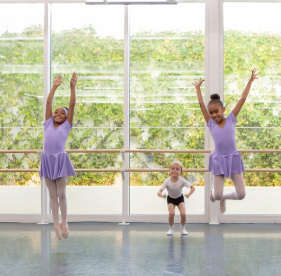 Children's Division students show off how high they can jump! 