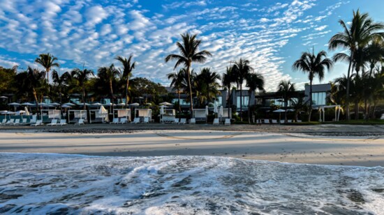 The greatest view of W Hotel as taken from my morning walk in the surf.