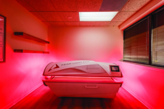 Red Light Therapy is a soothing, non-invasive treatment that uses soft red light wavelengths to penetrate your skin and promote healing. 
