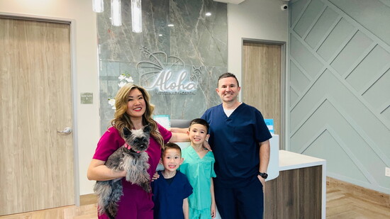 Dr. Yamate, husband Ignacio, and kids a true family business.