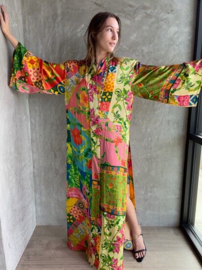 La Fuori Scarf Kimono $276