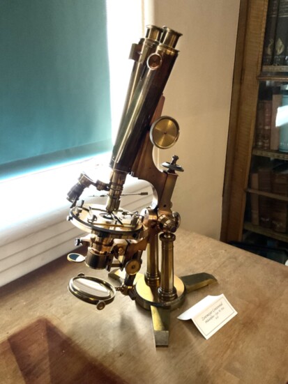 Dr. Keeley Brass Microscope