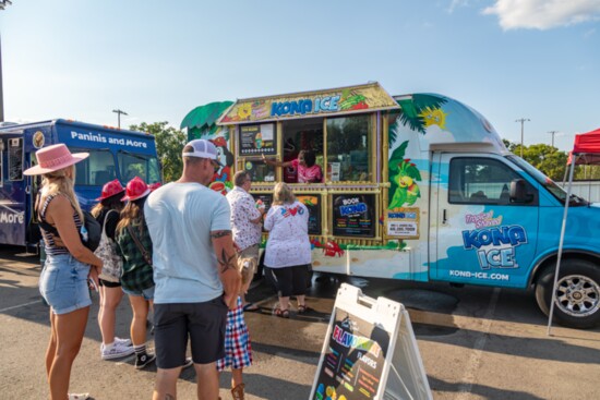 Along with freshly grilled meets and veggies, refreshing desserts are popular food truck draws.