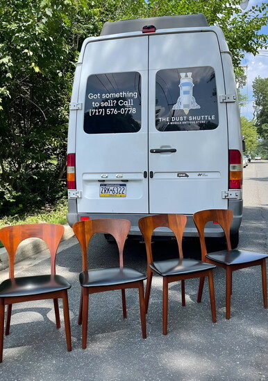 Koefoeds Hornslet rare model Danish dining chairs