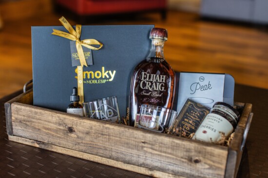 This gift basket for the perfect Old Fashioned.
