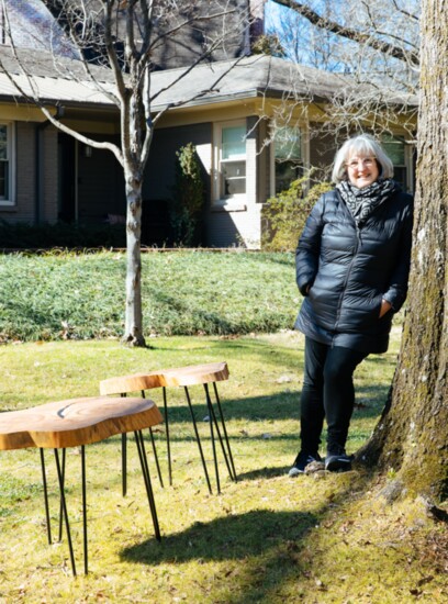 This past year, Zada sought a way to utilize the long dormant tree sections for a utilitarian purpose, and more importantly, to commemorate her family heritage.