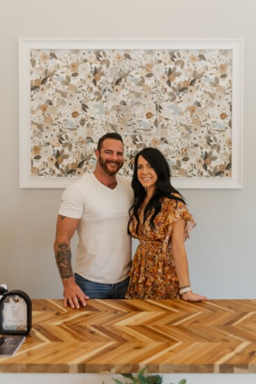 Owners, Lauren and Sean Yeandle