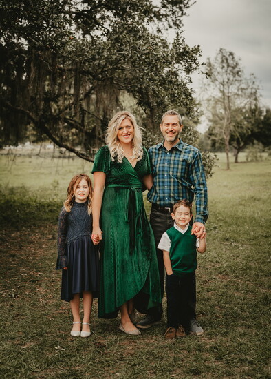 Lindsay with her husband Michael, daughter Juliana, and son Jeremiah.