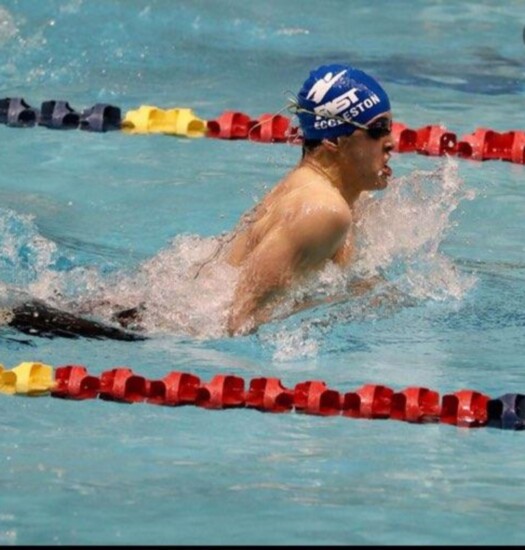 Jake swimming breaststroke
