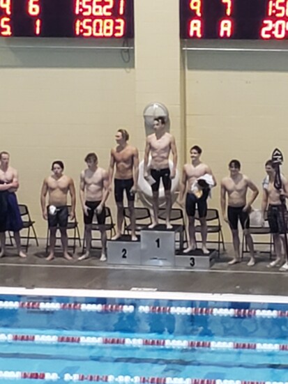 Jake winning 1st at Chssa 4A State