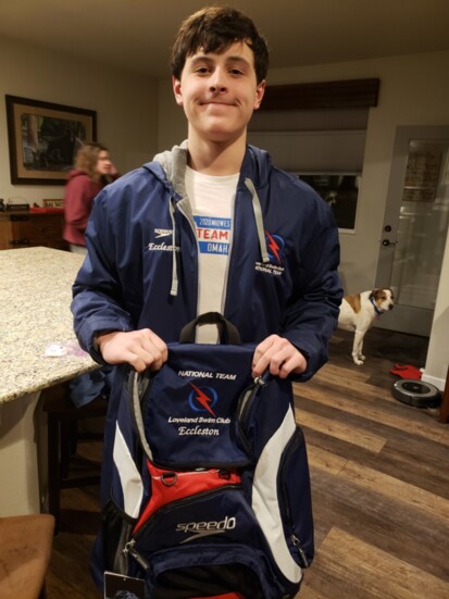 Jake getting ready for his first Junior Nationals.