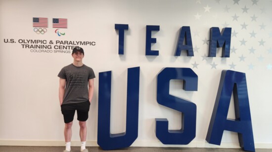 Jake training with the USA National Junior Team in Colorado Springs.
