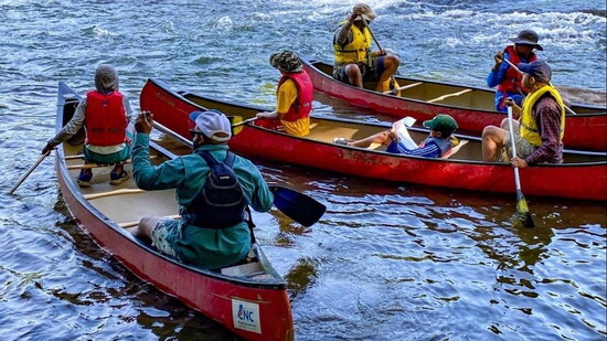 Troop 1906 also includes adventures, like mountain-climbing, hiking, camping and, on this occasion, canoeing.
