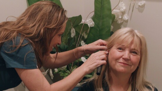 A hearing check with Dr. Kellogg.