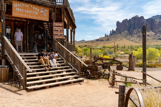Family at Goldfield Ghost Town