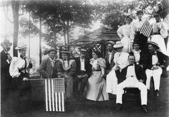 Elizabeth Kennedy party, July 4, 1895