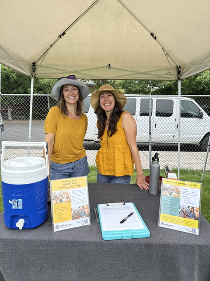 Brooke Mues (l) and Amy Formica (r), founders of Well Wired, Central Oregon's healthy tech advocacy group. Photo contributed by Well Wired