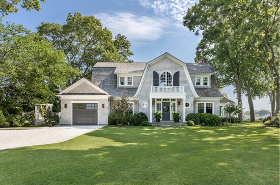 The home's exterior. 