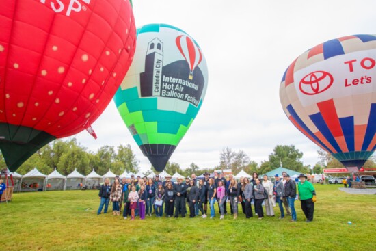 Colorful balloons dotted the sky over the three day event.