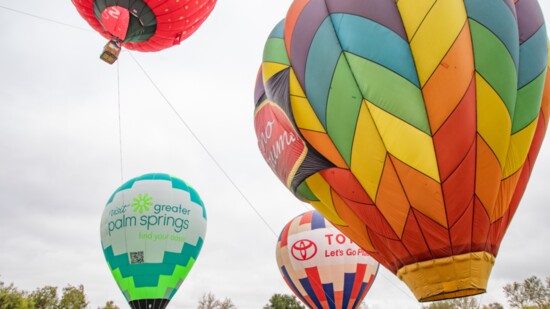 Tethered balloon rides were also offered to attendees.