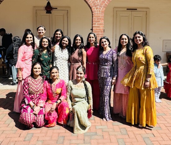 In March, Nidhi Gupta (third from right) participated with Nachle Nashville as the group performed a Bollywood dance routine at Cheekwood to celebrate Holi, the