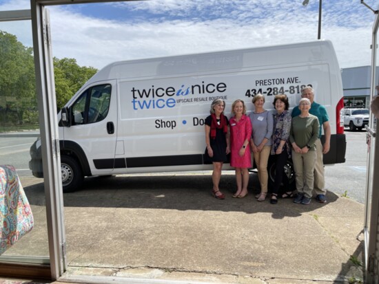 Staff in front of new van. Photo Credit: Twice is Nice.