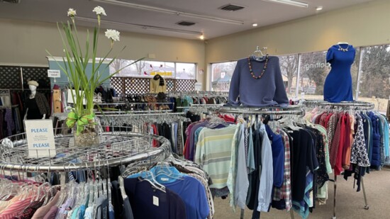 Clothes on racks at Twice is Nice. Photo Credit: Twice is Nice.