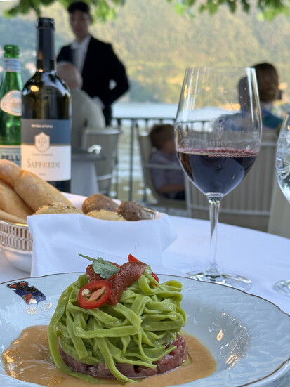 A table at Villa d’Este, Lake Como