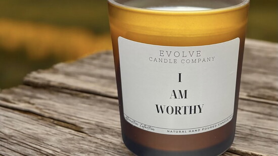 I Am Worthy Candle 