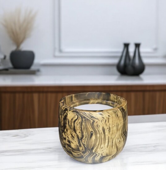 Gorgeous Marble Candle 