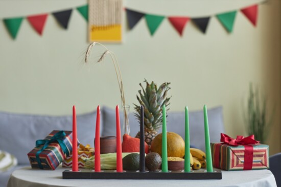 Set up a room in honor of the Kwanzaa holiday