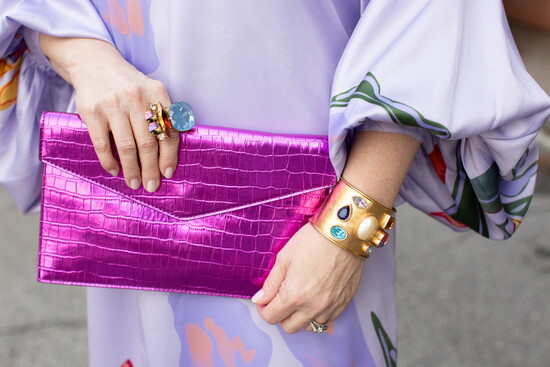 Clutch: JuJu Loves - Cuff: Vintage YSL