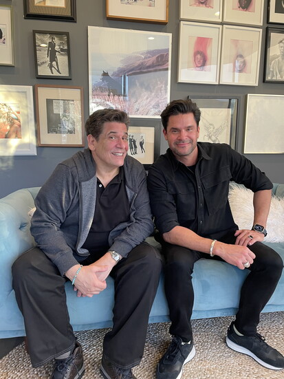 Michael Canalé and Jeffrey Martinez at their Pacific Palisades salon