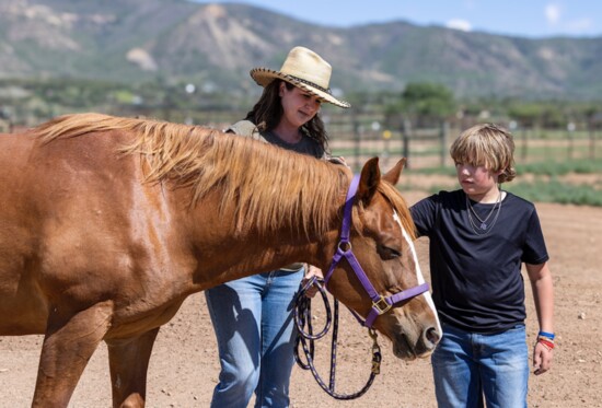 Horses are never ridden at Medicine Horse Center. 