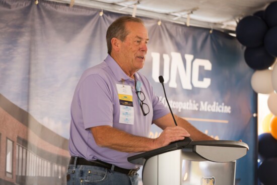 Dick Monfort showing support at the groundbreaking ceremony