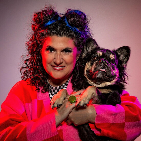 Robyn Arouty and Clarky. 