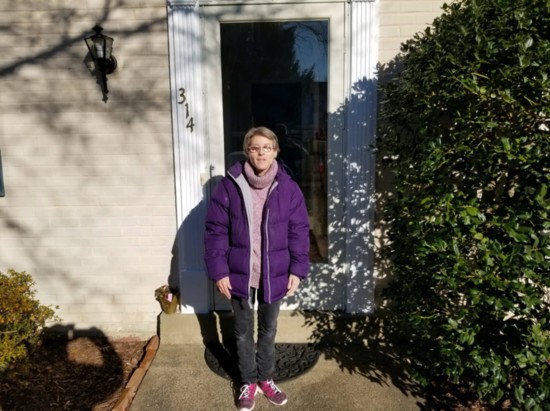 Mia Fleming Outside Her Home in Leesburg