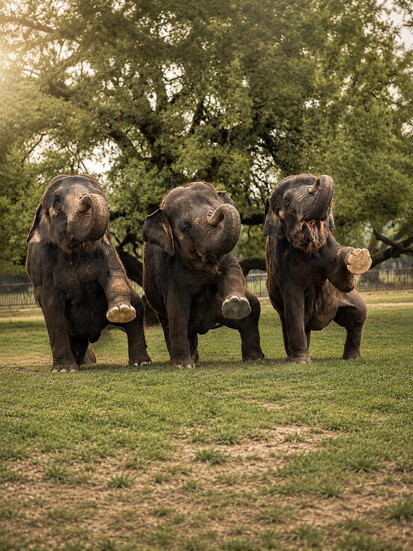 The elephant experience offers guests an opportunity to learn about the species while observing the animals in their home environment.
