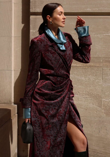 Luxe burgundy adds a sophisticated edge to any look.