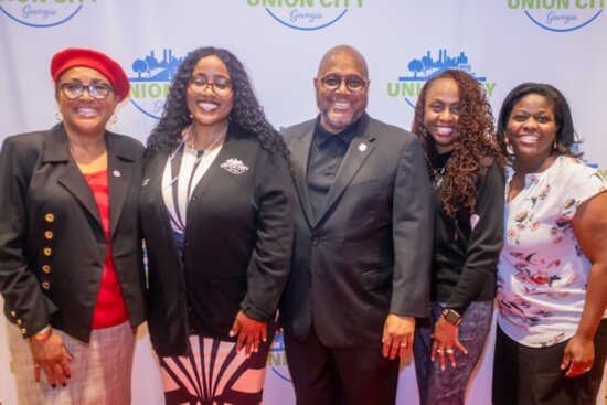 Councilmember Dr. Christina Hobbs, Councilmember Angelette Mealing, Mayor Vince R. Williams, Council Member Dr. Lawanna Owens-Twaites, and Assistant City Mgr