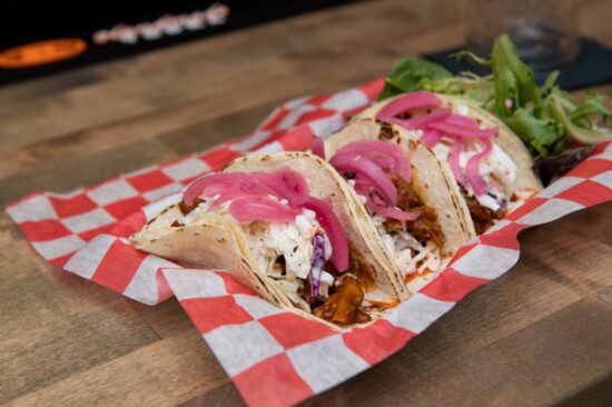 Tenth's Hole Tavern's Pulled Pork Tacos