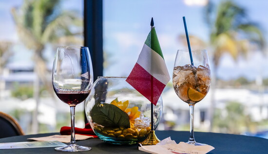 VYC members enjoyed drinks with a waterside view.