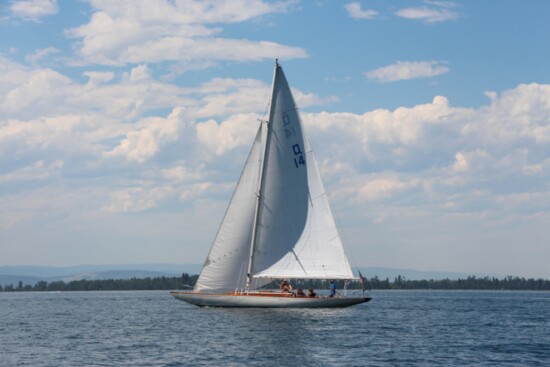 Sailing on Flathead Lake