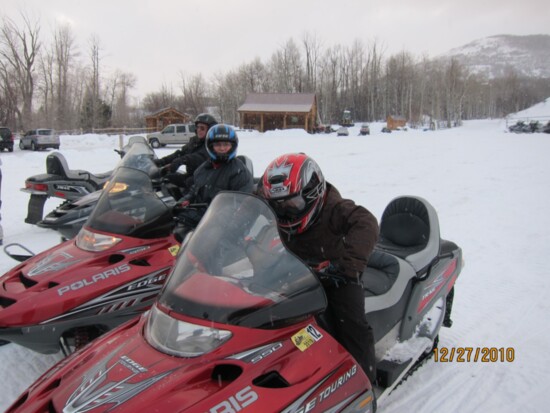 Snowmobiling