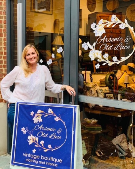 Owner Angela Cook at Arsenic & Old Lace Photo credit: Cody Cook
