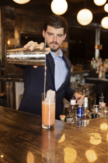 The Smoking Molokini: mezcal, tequila and Aperol served Tiki-style