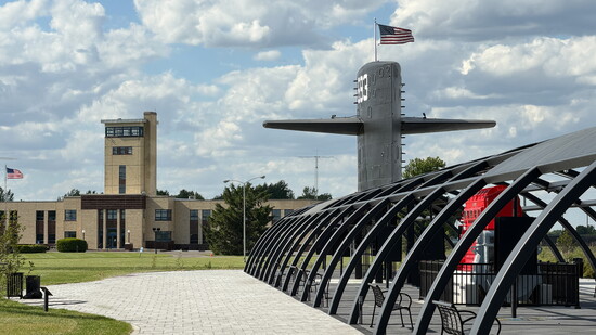 The USS Cincinnati Peace Pavilion + Voice of America Museum of Broadcasting are adjacent to one another. 