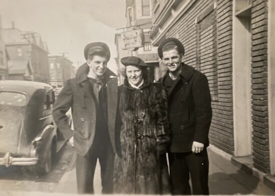 Ted & Willie in France after D-Day