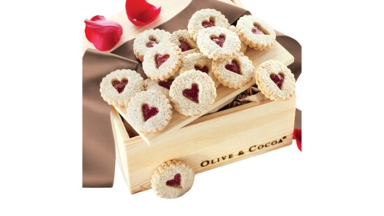5. Heart Windowpane Cookies - OliveAndCocoa.com